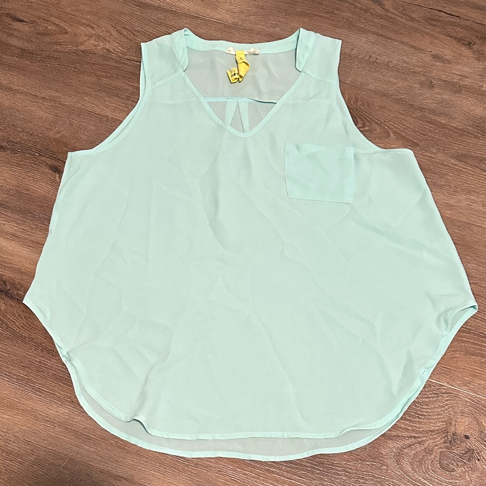 Dressy Blue Tank